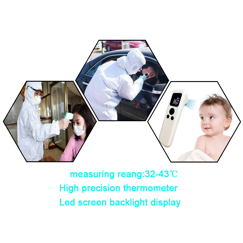 Инфракрасный лобный термометр для взрослых, цифровой медицинский инфракрасный термометр Бесконтактный для лихорадки Лобный термометр с сертификатом CE утвержден для ребенка