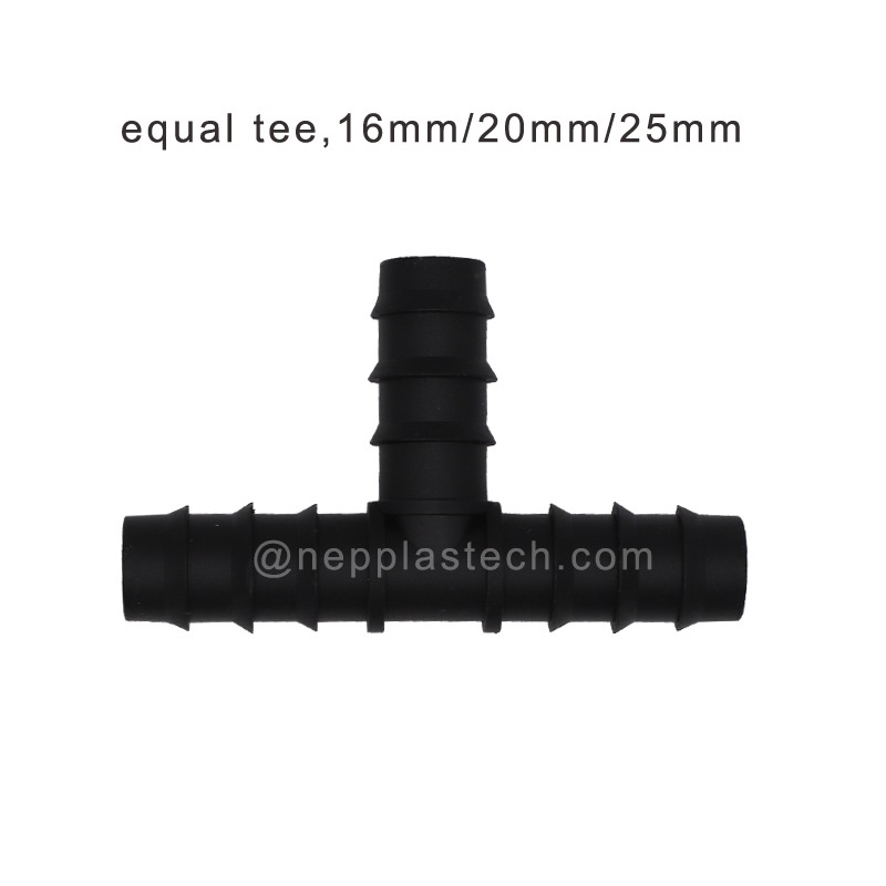 солнечная система автоматического полива Тройник из колючей проволоки PE 25 мм, коленчатые патрубки ПЭ трубы 20 мм, прямые соединит...