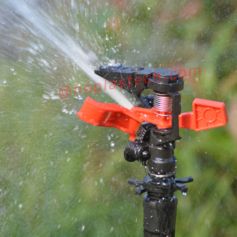 регулируемое расстояние и угол распыления Пластиковые садовые газоны, сельскохозяйственные угодья, импульсные разбрызгиватели