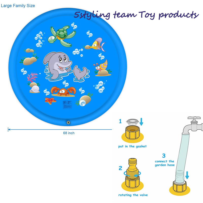 водораспылительная подушка на открытом газоне игровая подушка игрушка дельфин опрыскивание подушка серфинг радуга водные лыжи