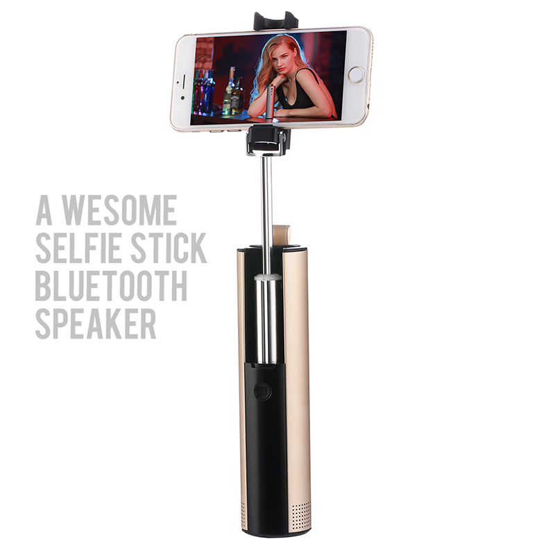 S621 Беспроводной динамик Selfie Stick легко носить с собой