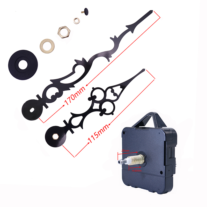 оптом 15 мм большой крутящий момент I вала настенные часы с часовыми стрелками