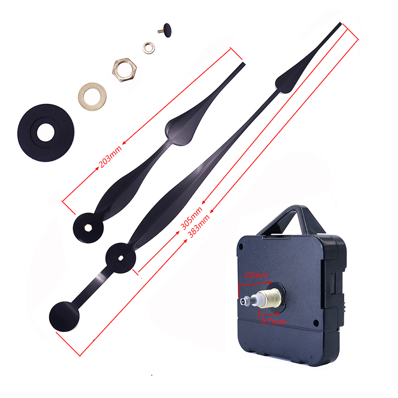 HR1688 15 мм кварцевые часы машина и алюминиевые стрелки часов