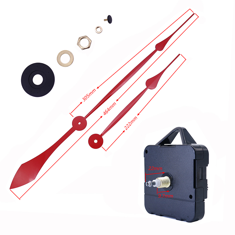 HR1688 15 мм кварцевые часы машина и алюминиевые стрелки часов