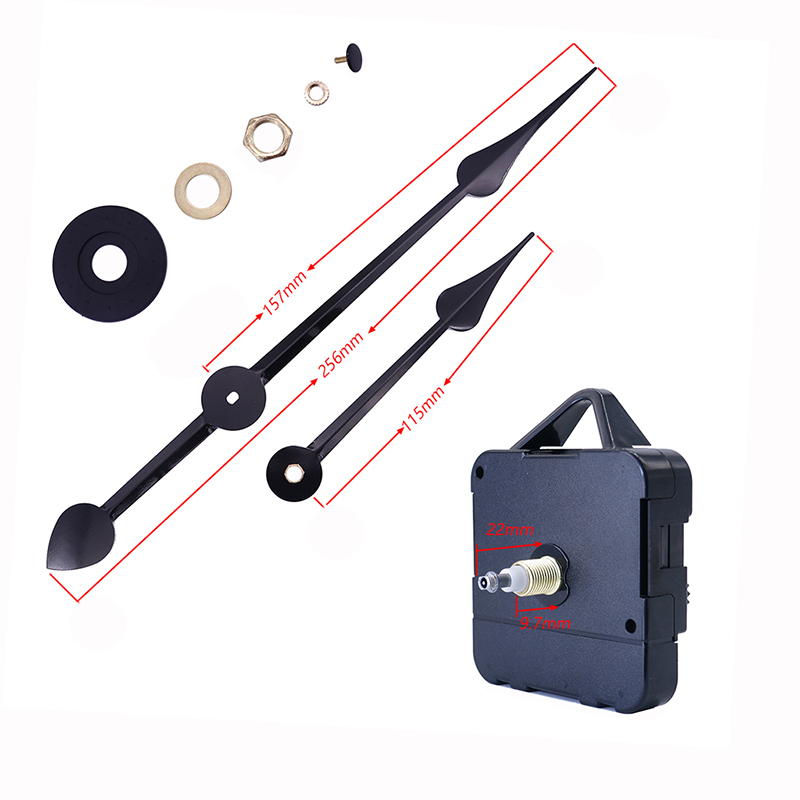 HR1688 15 мм кварцевые часы машина и алюминиевые стрелки часов