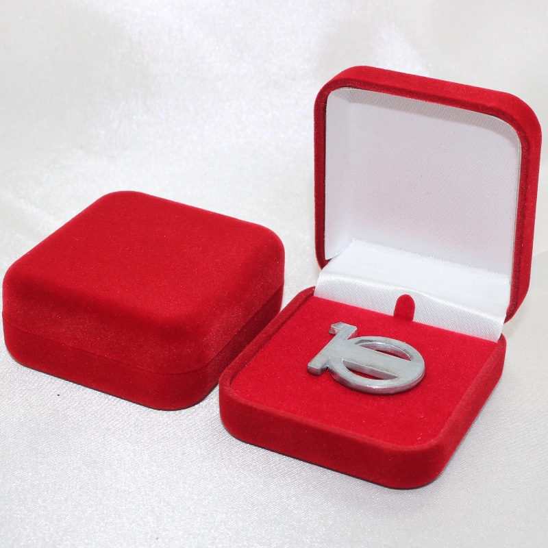 Проект F - 2S круглый бархатный значок и монетный ящик, мм.52 * 57 * 25, вес около 26г