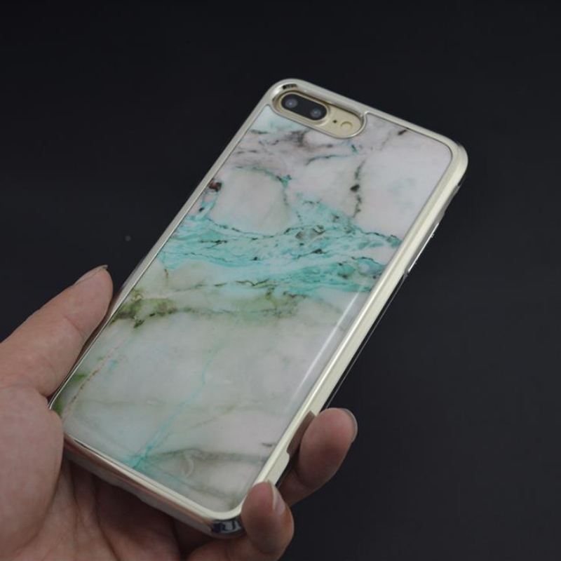 покрытие компьютера из двух частей на iphone для Plus мрамор, drop gel case iphone