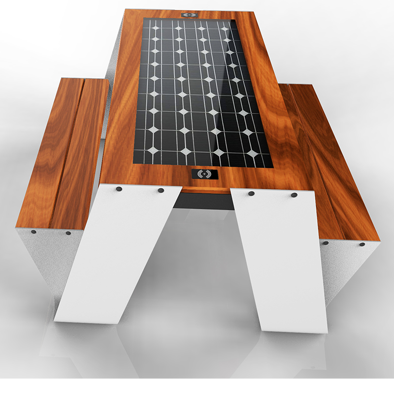 USB зарядное устройство уличная мебель солнечной энергии смарт-панель таблицы