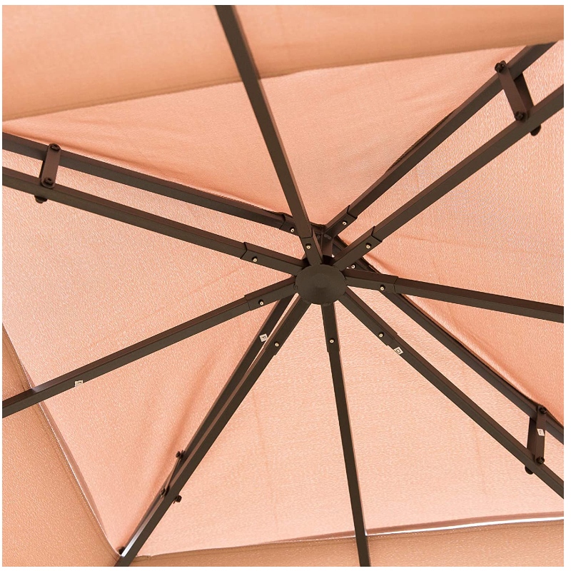 Напольный шатер прямоугольника стальной ткани газебо с занавесом сетки