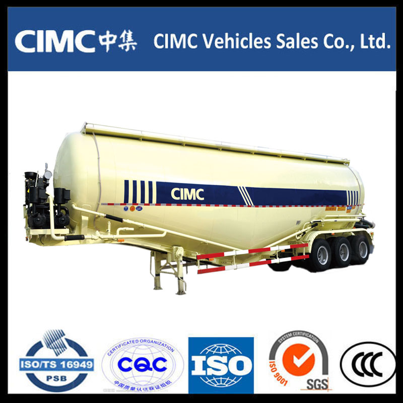CIMC 3-осный контейнер для сыпучих грузов Цементный полуприцеп