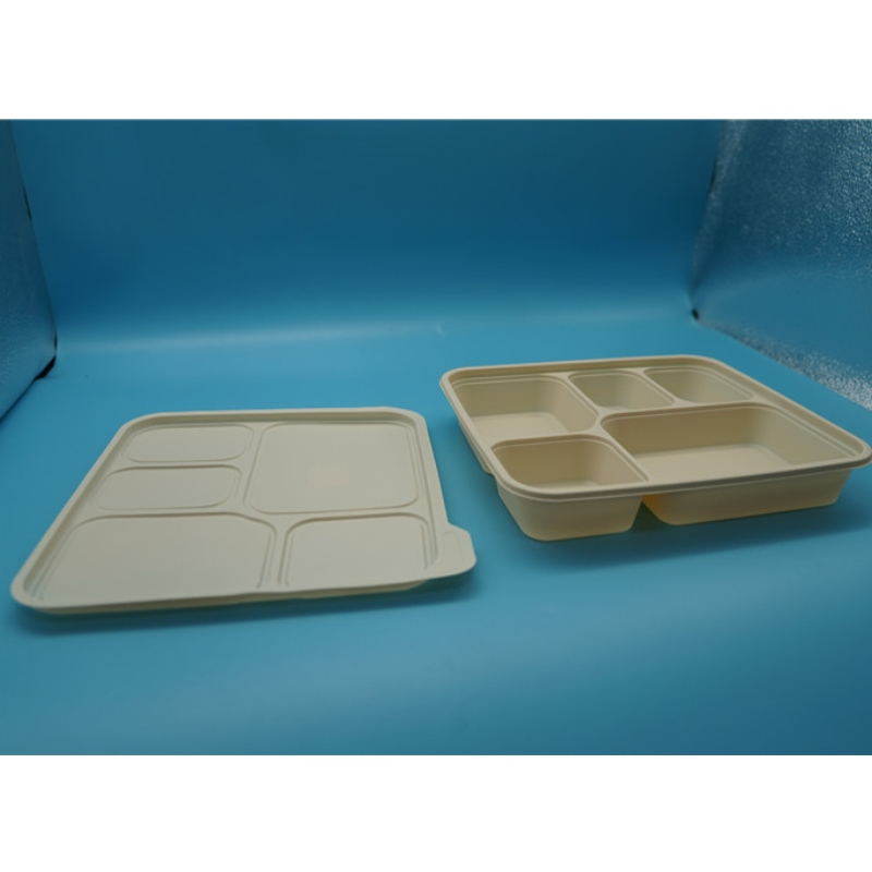 герметичный микроволновый отсек на вынос биоразлагаемая упаковка для пищевых продуктов одноразовые контейнеры для пищевых продуктов
