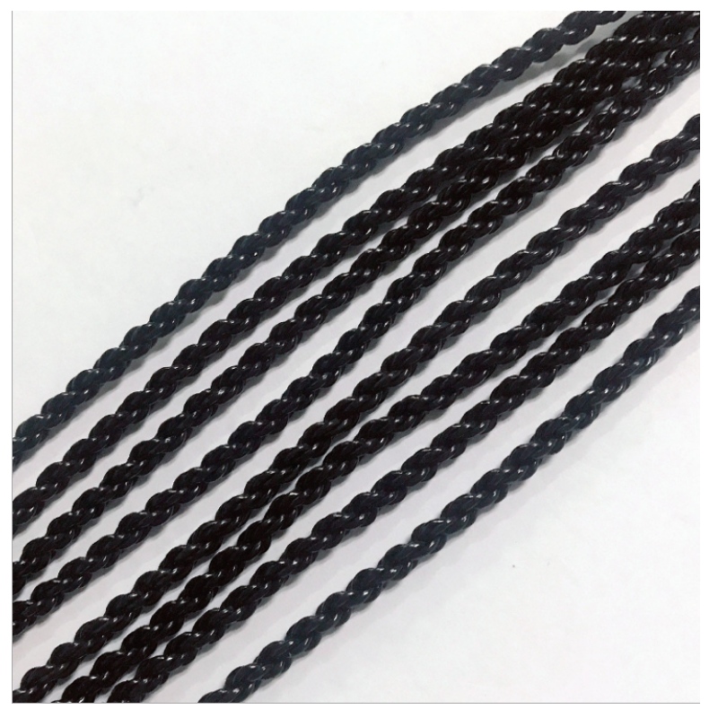 Черный провод наушников 6 прядей из плетеной лакированной меди DIY провод для наушников