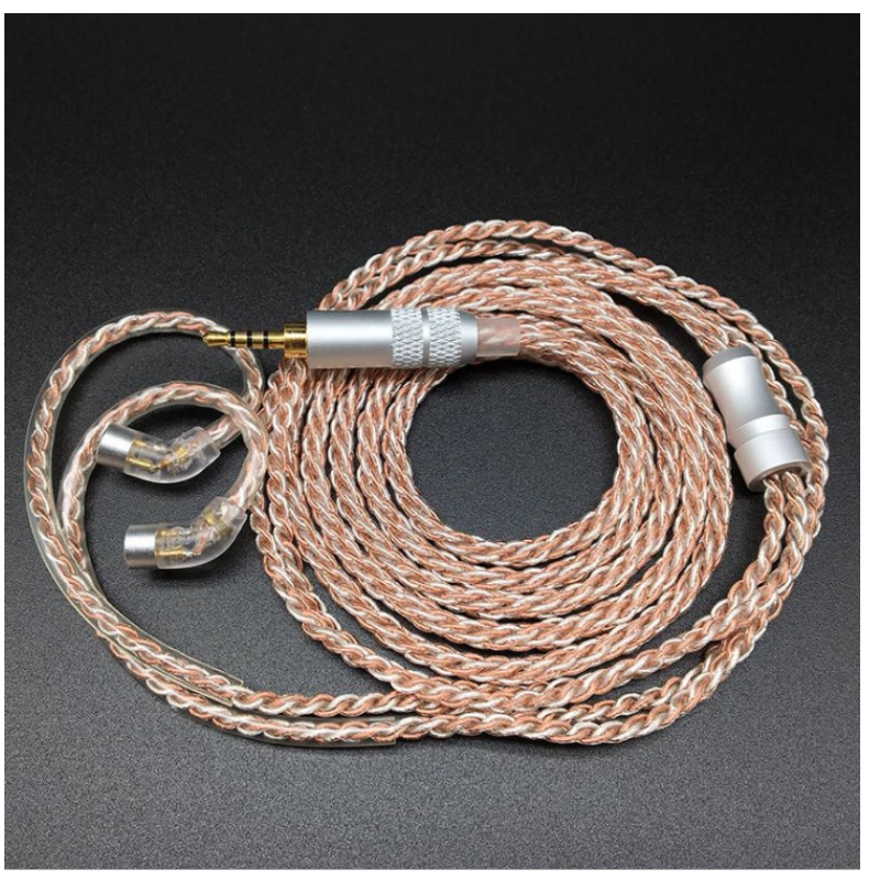 кабель обновления DIY наушников IE80 / se846 Fear 4N монокристаллический медно - серебряный наушник