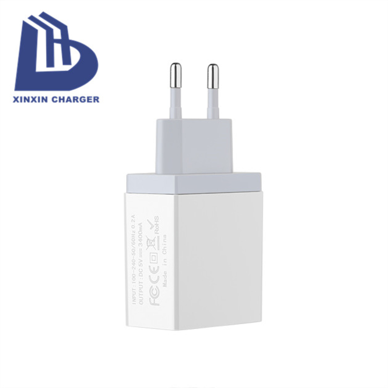 Адаптер зарядного устройства для настенного зарядного устройства USB с 4 портами Быстрое зарядное устройство для мобильного телефона