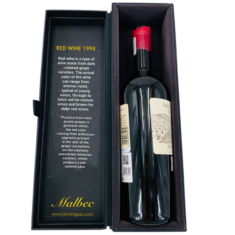 Роскошная коробка для упаковки вина с черным EVA внутри