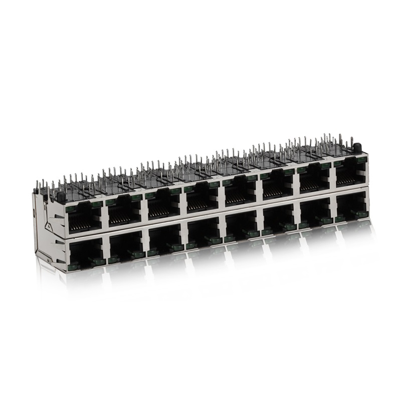 RJ45, 2X8, LED, защита