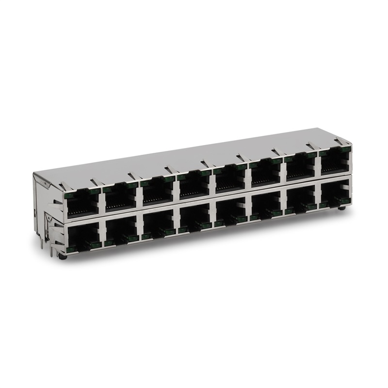 RJ45, 2X8, LED, защита