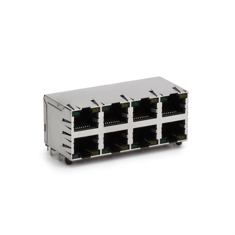 RJ45, 2X4, LED, защита