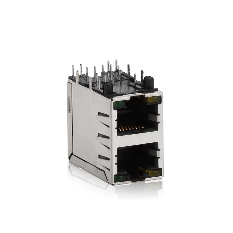 RJ45, 2X1, LED, защита