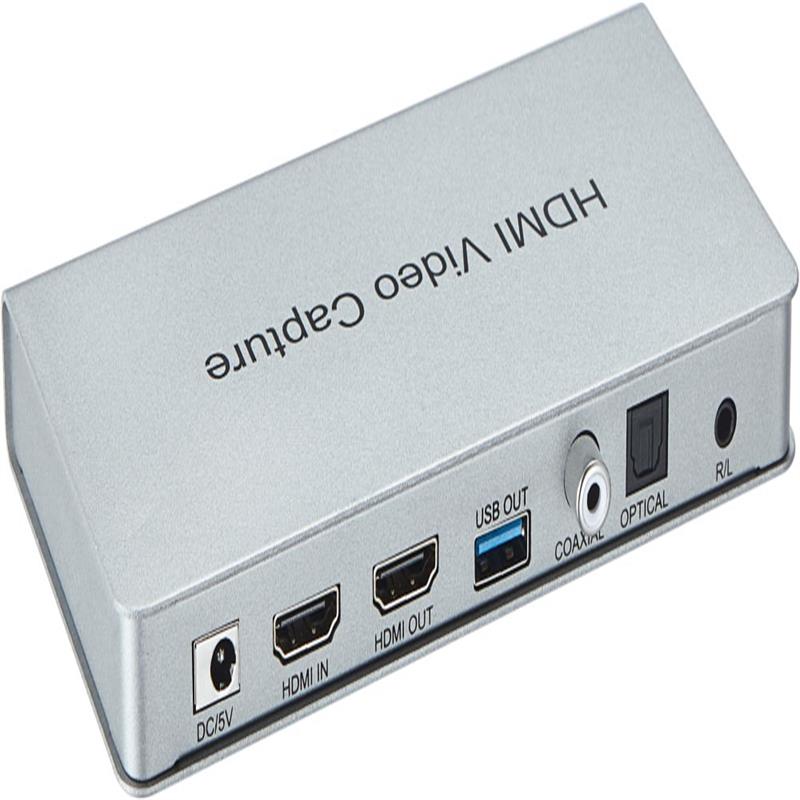 USB 3.0 Захват видео через HDMI с выходом HDMI, коаксиальный, оптический звук