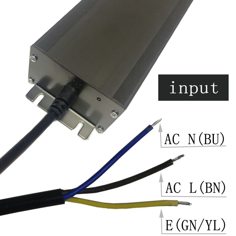 12v400w чжуншань высокое качество постоянного напряжения водонепроницаемый черный серый алюминиевый корпус драйвера питания