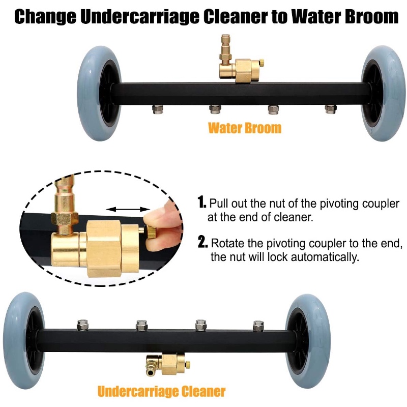 2 в 1 мойка высокого давления очиститель ходовой части мойка механизированной водяной щеткой