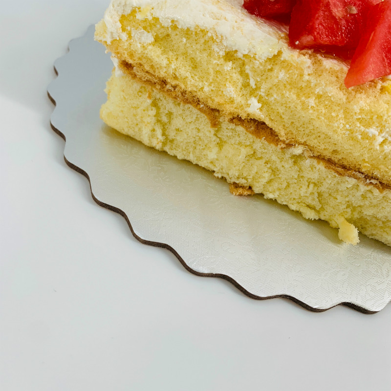 Зубчатая доска для торта, серебро 6 дюймов, жиронепроницаемая подушка для торта 15 см, основы для торта маленькие