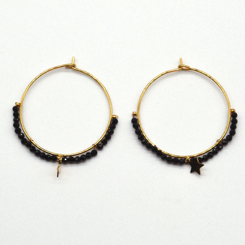 Круглые серьги, бусины, этнический стиль, ретро, ​​богемный стиль, круглые серьги, женский стиль, звездный богемный стиль, кулон, ф...