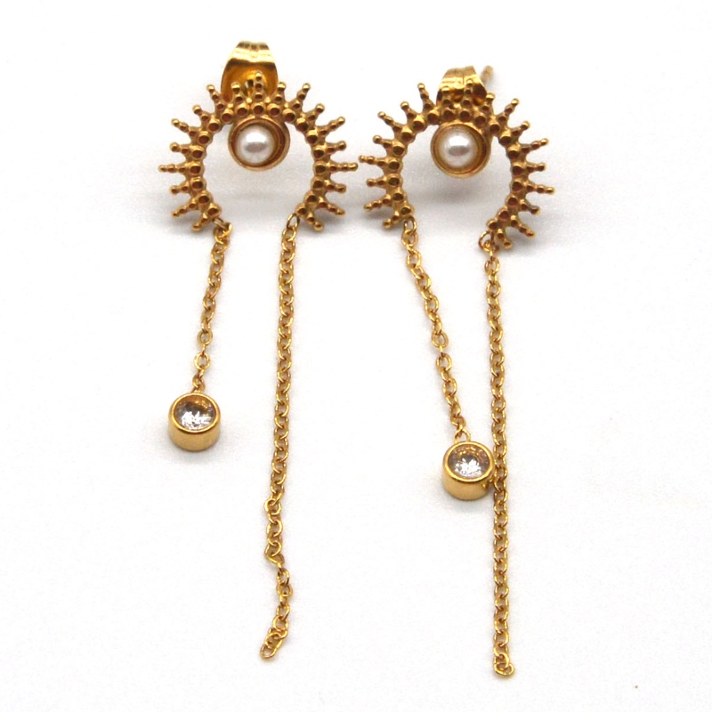 Круглые серьги, кисточки, ленточные подвески с вакуумным напылением, цепочки, подвески, милые серьги, ювелирные изделия Китайска...