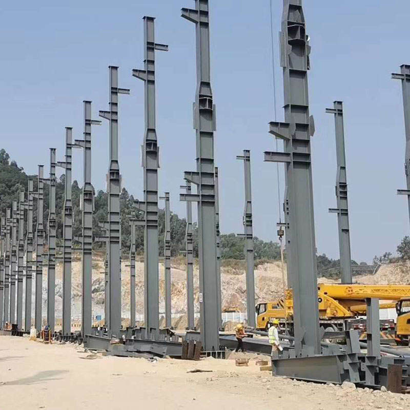 каркас стальной конструкции коммерческое здание, строительная схема стальной фермы