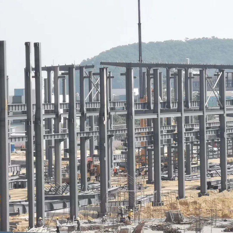 каркас стальной конструкции коммерческое здание, строительная схема стальной фермы