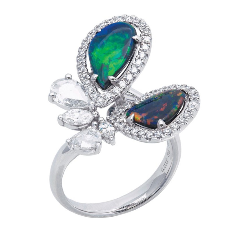 Женское серебряное кольцо 925 пробы с цирконом в европейском и американском стиле, инкрустированное насекомыми