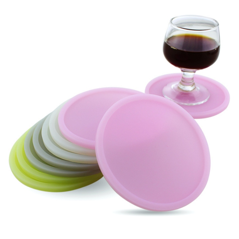 10 круглых толстых светящихся подставок