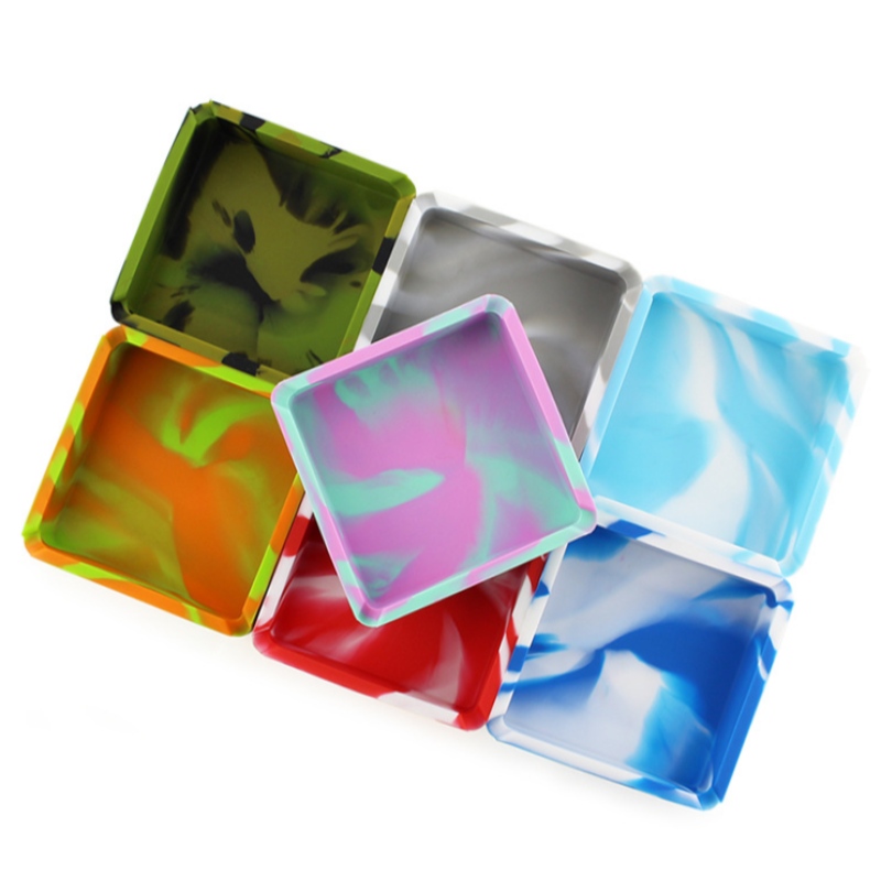 Большая квадратная пепельница с камуфляжным принтом