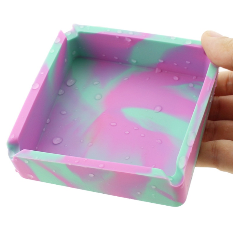 Большая квадратная пепельница с камуфляжным принтом