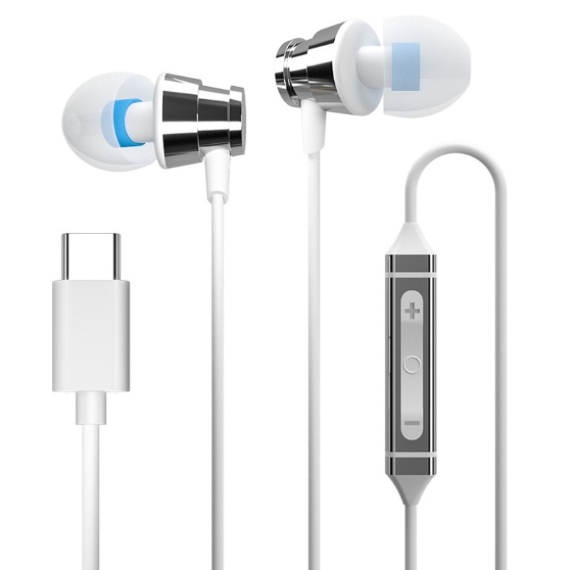 HIFI In-Ear Super Stereo Sound Наушники Гарнитура Тип C Проводные наушники для Huawei Xiao Samsung