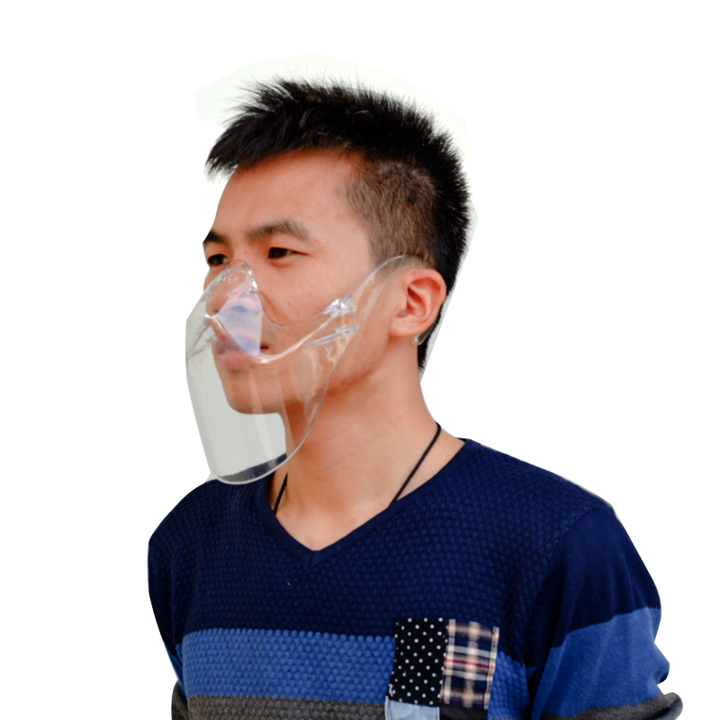 Прозрачные прозрачные щитки для лица, пластиковая крышка для рта, защита от брызг, модный экран для лица, щит для лица