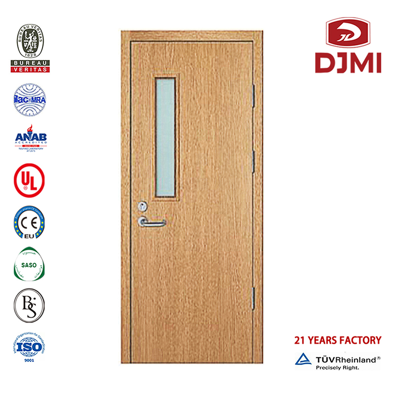 Дешевая твердая облицовка с сердечником Деревянная выходная дверь 2 часа огнестойких дверей Индивидуальные огнестойкие деревян...