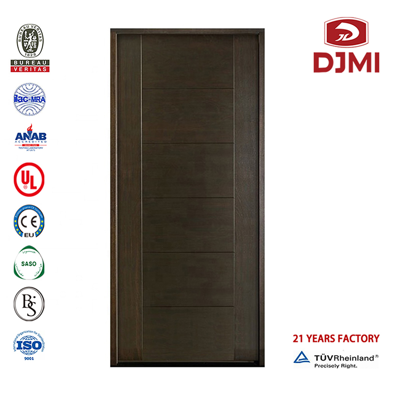 Индивидуальные Ul 90 минут En1634 Звукоизолированная огнестойкая деревянная дверь для отеля Новые настройки Шпонированные одинарны...