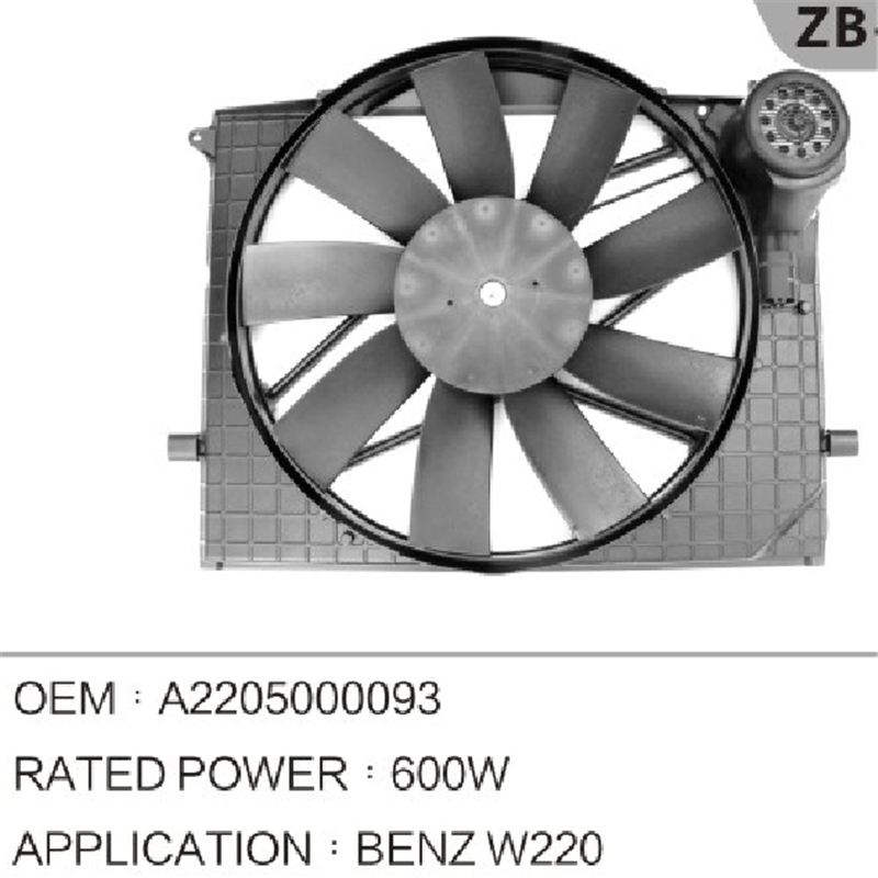 Benz A200093 охлаждения вентилятор