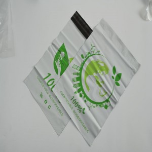 высококачественный заказ печати компост может разлагаться кукурузный крахмал конверт