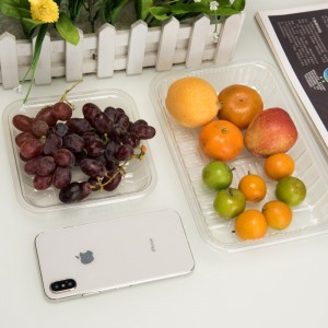 высокий прозрачность окружающей среды одноразовый пластиковый фруктовый контейнер