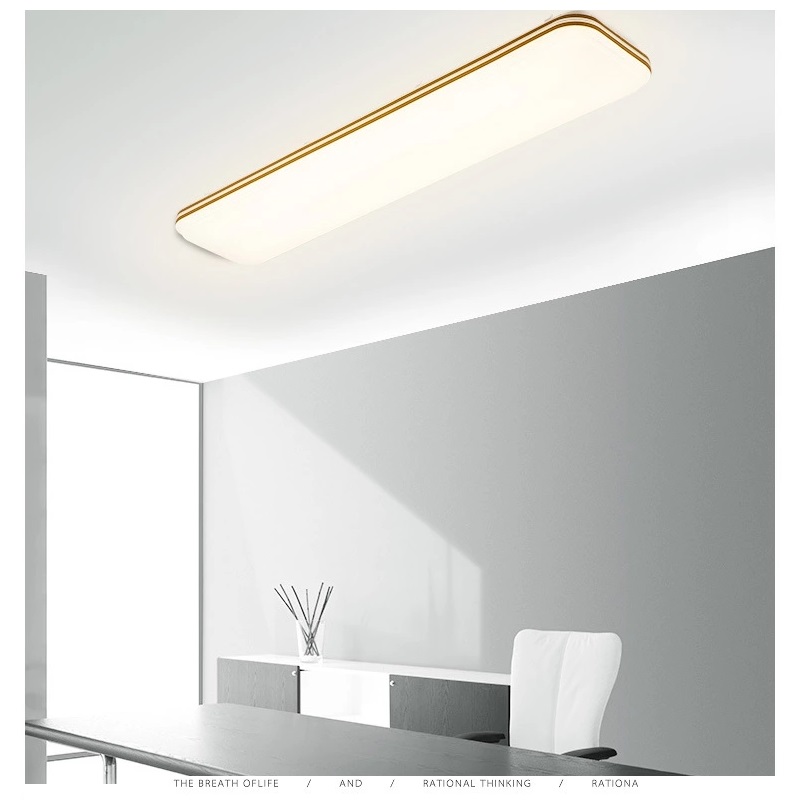 4 фута LED коммерческая окружная мастерская лампы 60W низкая линейная плоская установка офисного потолка [4 лампы 32W флуоресцентный эквивалент] 5000K дневной белый ETL список