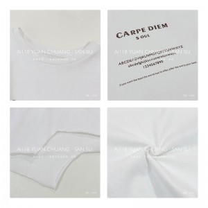 мягкий дизайн простой круглый воротник стиль сшить рукава стиль чистый цвет хлопок размер заказ 12630 спортивная рубашка