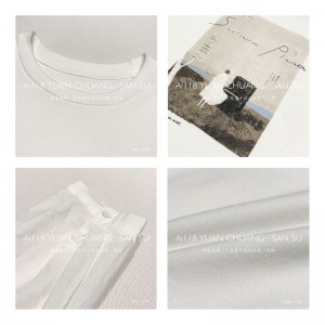 мягкий дизайн очень простой круглый воротник стиль сшить рукава стиль чистый цвет хлопок размер заказ 12709 спортивная рубашка