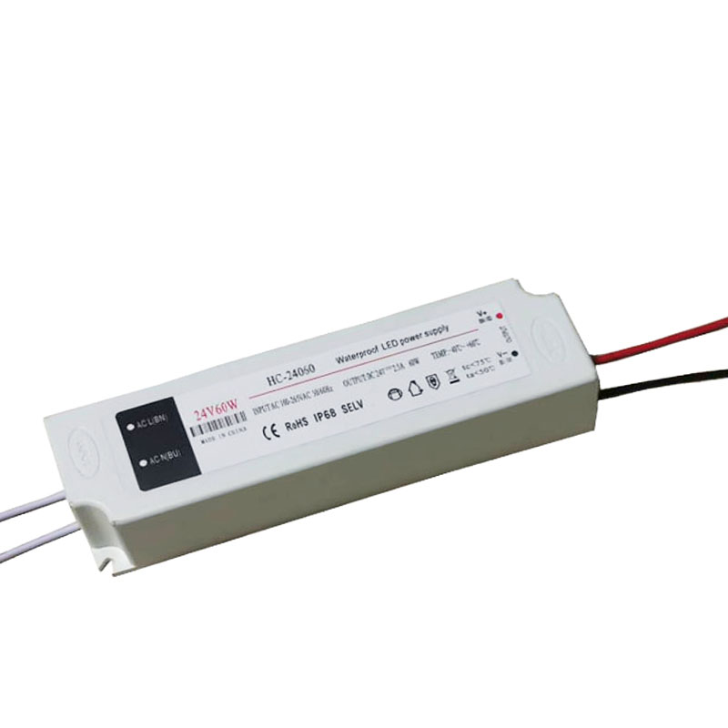 12V 60W водонепроницаемый стабилизатор напряжения led электропитание выключатель питание постоянный поток led драйвер