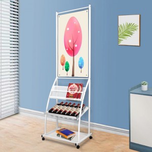 TMJ -549 Оптовая портативная стойка для журналов с порошковым напольным покрытием