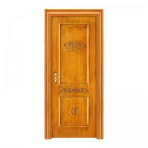 2021 Китай простая деревянная дверь wpc внешняя дверь окрашенная дверь для коммерческих дешевых