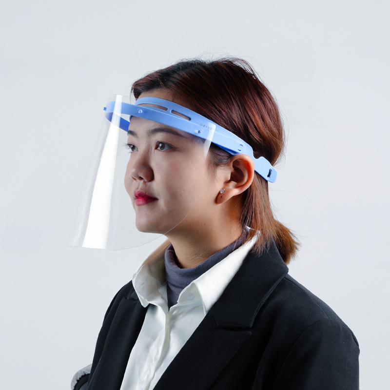 Новая мода анти-туман полный прозрачный красочный тонированный регулируемый лицевой щиток пластик
