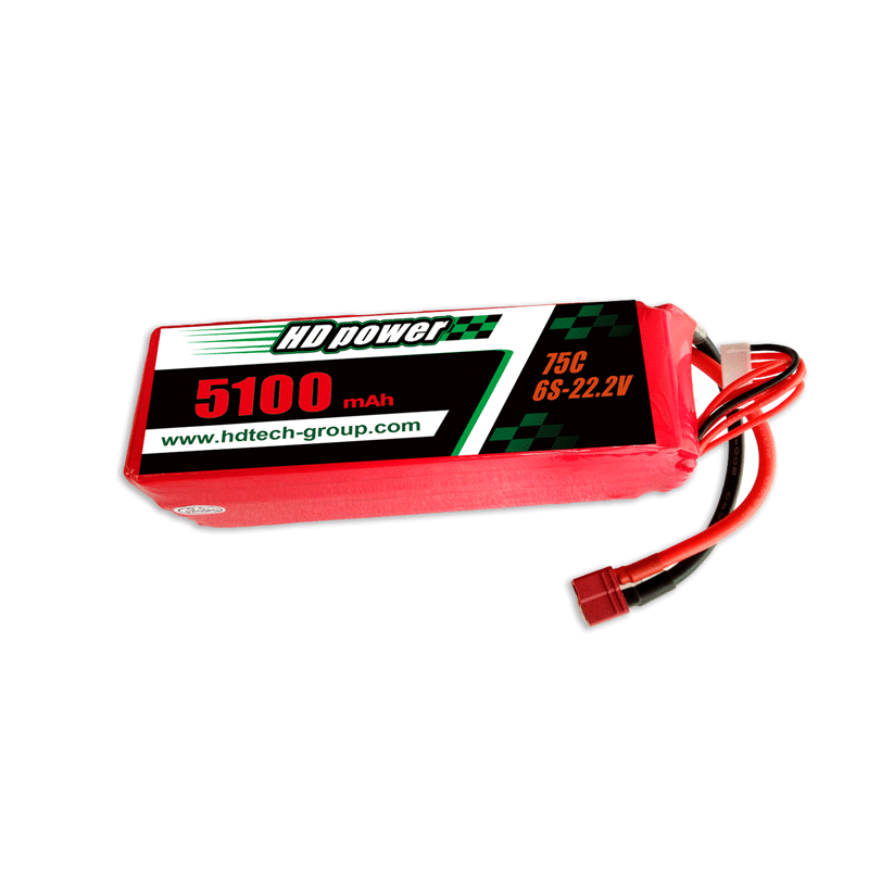 HD POWER 5100mAh 75C 6S 22.2V липо аккумулятор